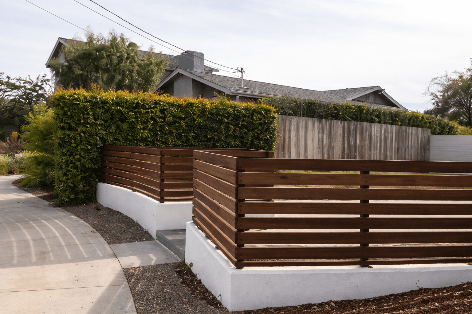White Vinyl Privacy Fence